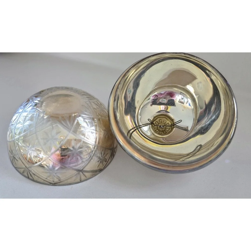 Holiday Etched Christmas Container With‎ Lid New With Tag